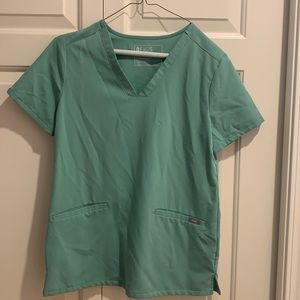 FIGS jade scrub top XS EUC Casma
